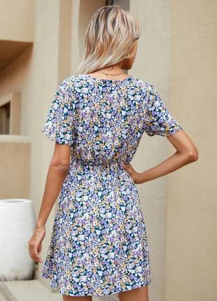 Цветочное лёгкое платье ✨shein✨ цветочный принт4 фото