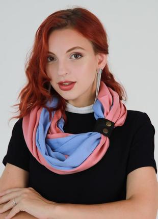Кашемировый шарф "милан ", шарф снуд, шарф бактус, зимний женский шарф, большой женский шарф5 фото