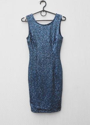 Ошатне коктейльне плаття по фігурці з паєтками 🌿