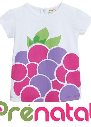 Яскраві фруктові футболки для дівчаток 3-6 місяців фірми prenatal італія