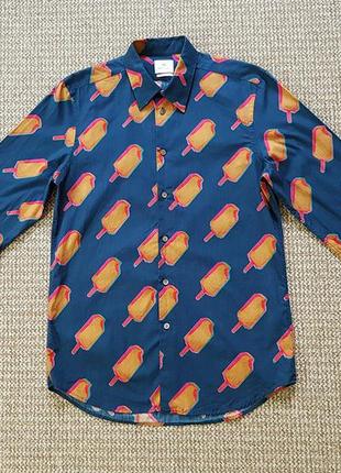 Paul smith ice lolly print shirt рубашка tailored fit оригинал (s)