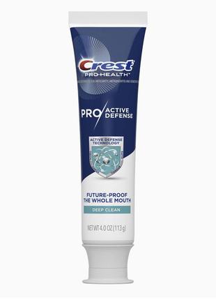 Зубная паста crest pro-health pro|active defense deep clean, 4,0 унции, упаковка3 фото