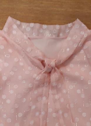Ошатна шифонова блуза з люрексом4 фото