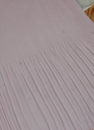 Летящее плиссированное платье –миди плиссе с поясом в стиле h&m как новое3 фото