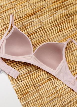 Бюстгальтер підлітковий бавовняний bra кольору пудра, nicoletta туреччина