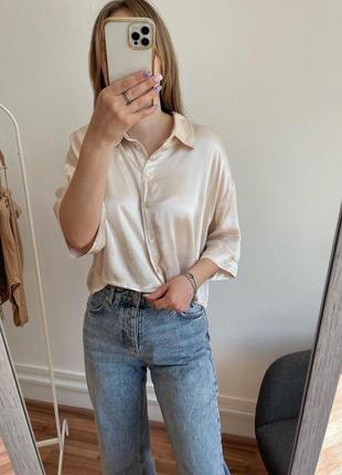 Zara сатинова блузка