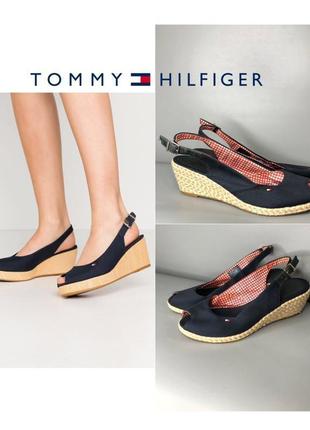 Tommy hilfiger эспадрильи легкие босоножки на танкетке платформе сабо мюли owens runfholz8 фото