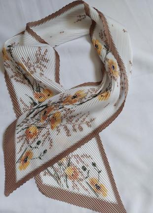 Шейный плессированный платок,повязка на сумку,голову( 131 см нс 18 см)3 фото