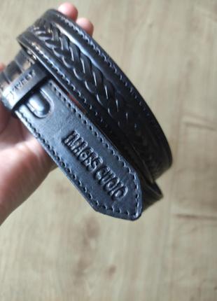 Шикарный мужской кожаный ремень keywest, сша , made in italy. р.100