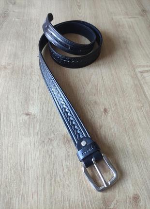 Шикарный мужской кожаный ремень keywest, сша , made in italy. р.100