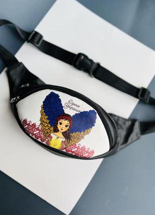 Бананка єдина україна ,патріотична , сумка на пояс, барыжка, барсетка