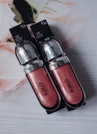 Блиск kiko milano 17, блиск кіко 17, 3d hydra lipgloss 17 kiko6 фото