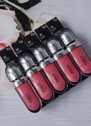 Блиск kiko milano 26, блиск кіко 26, блиск для губ 3d hydra lipgloss kiko milano 26