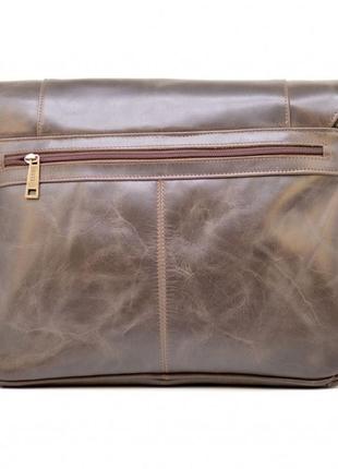 Большая мужская сумка-почтальон из натуральной кожи gс-7338-3md бренда tarwa2 фото