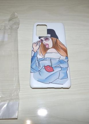 Чохол для oppo f19 / a74 дівчина показує язик