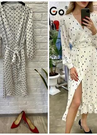 Продам легкое платье в горошек in the style