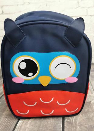 Рюкзак сова с ушками темно-синий5 фото