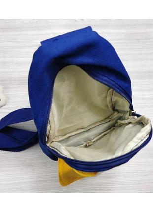 Рюкзак chao синий с жёлтым5 фото