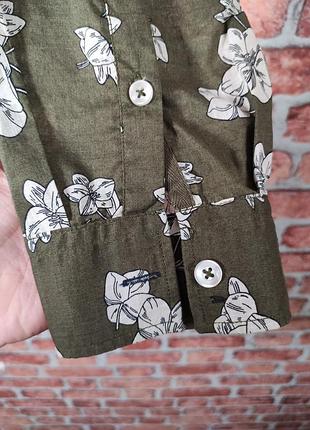 Легкая рубашка с принтом с цветами mango mng