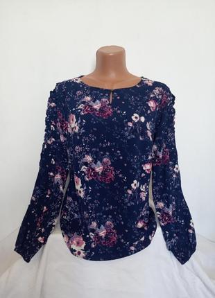 Шикарная блуза с цветочным принтом из крепа tcm tchibo