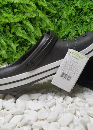 Мужские кроксы сабо crocs crocband clog black  женские кроксы сабо5 фото