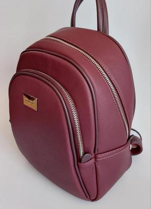 Davidjoes рюкзак кольору "марсала", класний!!!❤❤❤❤❤❤❤❤❤1 фото
