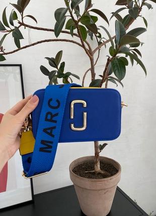 Сумка marc jacobs the snapshot yellow blue1 фото