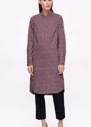 Сукня-сорочка в коричневу клітку cos !!!