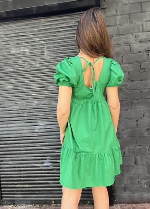 Сарафан платье зеленое4 фото