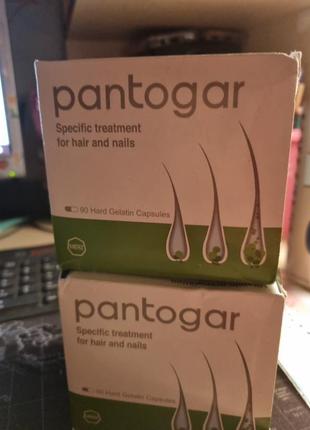 Витамины для укрепления волос и ногтей пантогар pantogar в 1 упаковке 90 капсул, египет1 фото