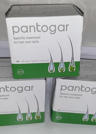 Вітаміни для зміцнення волосся і нігтів pantogar в 1 упаковці 90 капсул, єгипет 2024г2 фото