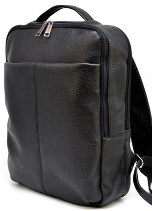 Городской кожаный мужской рюкзак черный tarwa fa-7280-3md2 фото