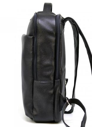 Городской кожаный мужской рюкзак черный tarwa fa-7280-3md3 фото