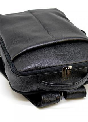 Городской кожаный мужской рюкзак черный tarwa fa-7280-3md4 фото