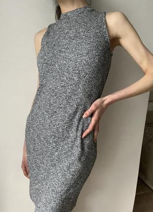 Трикотажне плаття на літо платье міні по фігурі s5 фото