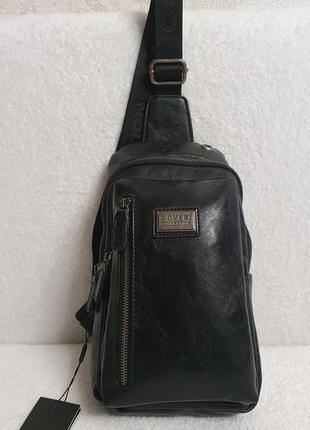 Стильна чоловіча сумка - рюкзак на одній лямці/ рюкзак на одному ремені/ молодіжна сумка через плече2 фото