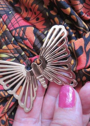 Шикарний відрядний злитий купальник принт абстракція з метеликом m&co 🌺🍒🌺3 фото