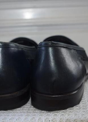 Кожаные туфли мокасины лоферы слипоны gallus р. 9 р. 43 28,8 см германия2 фото