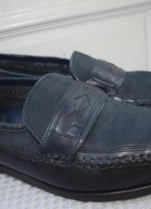 Кожаные туфли мокасины лоферы слипоны gallus р. 9 р. 43 28,8 см германия4 фото