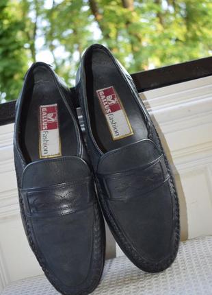Кожаные туфли мокасины лоферы слипоны gallus р. 9 р. 43 28,8 см германия8 фото