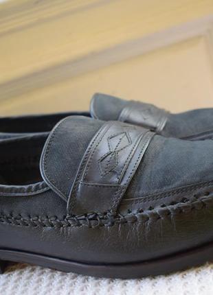 Кожаные туфли мокасины лоферы слипоны gallus р. 9 р. 43 28,8 см германия7 фото
