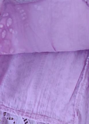 Нереально красивий ніжний лавандово-ліловий натуральний сарафан shein3 фото