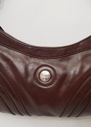 Роскошная кожаная сумка picard германия изумительного шоколадного цвета5 фото