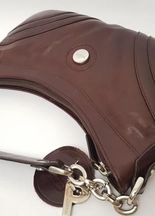 Роскошная кожаная сумка picard германия изумительного шоколадного цвета6 фото