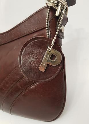 Роскошная кожаная сумка picard германия изумительного шоколадного цвета8 фото