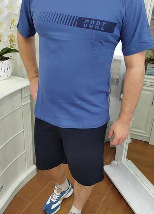 Мужской костюм комплект футболка шорты
