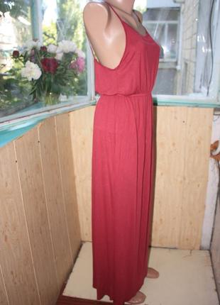 Стильное длинное вискозное платье сарафан4 фото