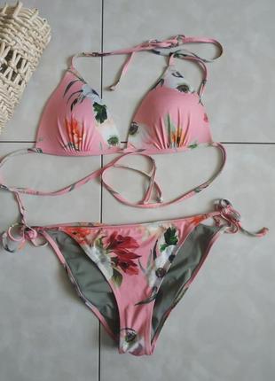 Купальник с цветочным принтом h&m
