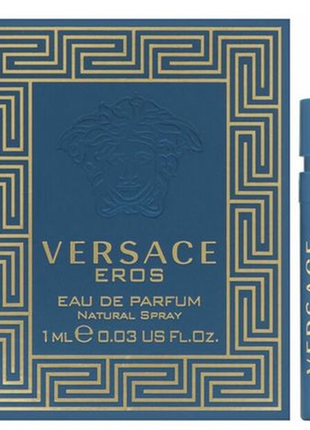 Парфюмированная вода для мужчин eros eau de parfum versace, пробник, оригинал