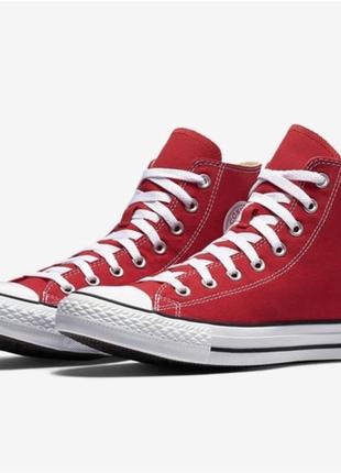 Кеді converse all star high red (m9621c) конверс4 фото